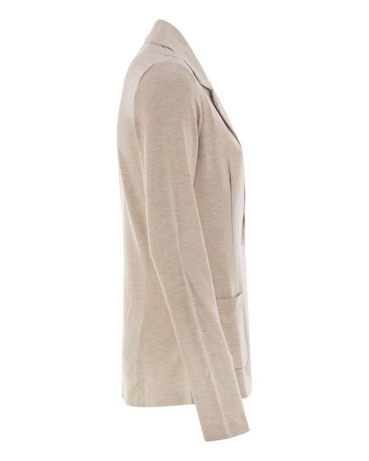 Majestic Filatures Natural Single Button Jacket