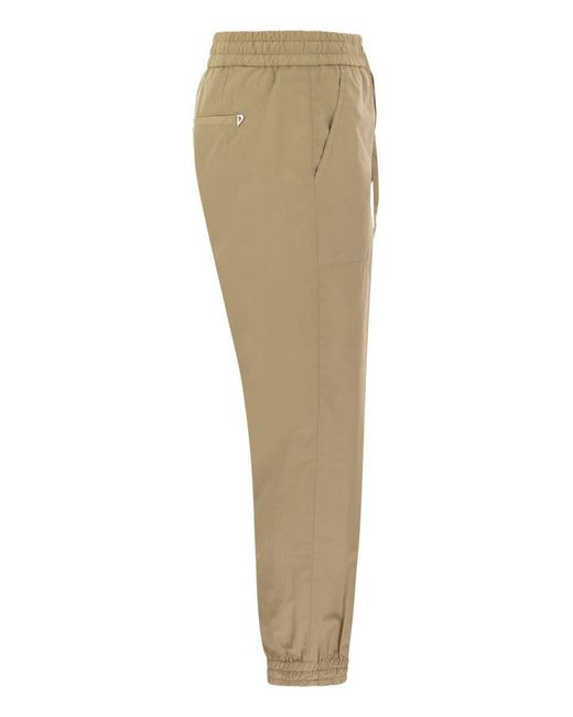 Dondup Natural Alba - Cotton jogger Trousers