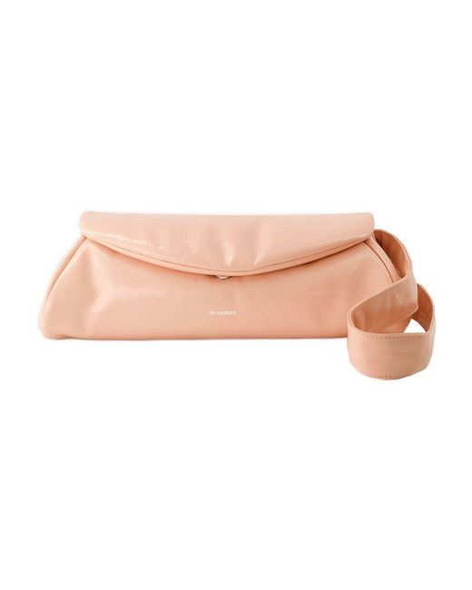Jil Sander Pink Cannolo Grande Padded Hobo Bag