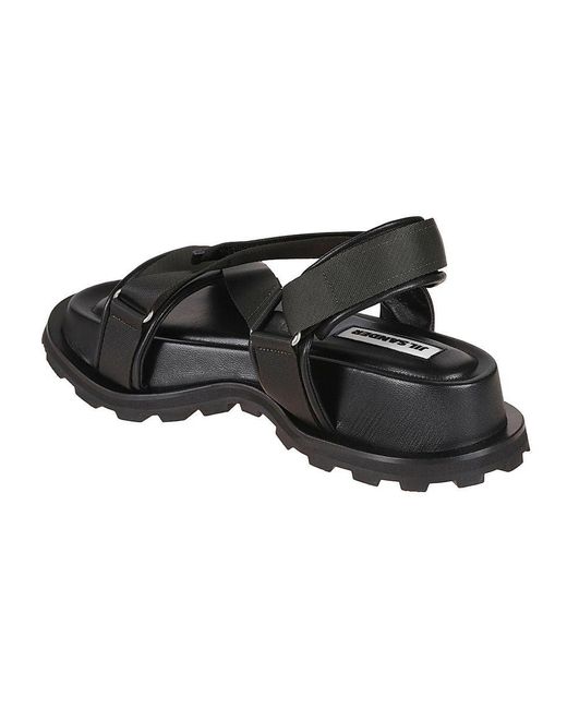 Jil Sander Black Sandals