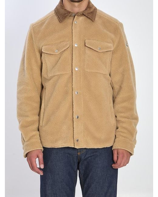 Moncler Blue Teddy Overshirt for men