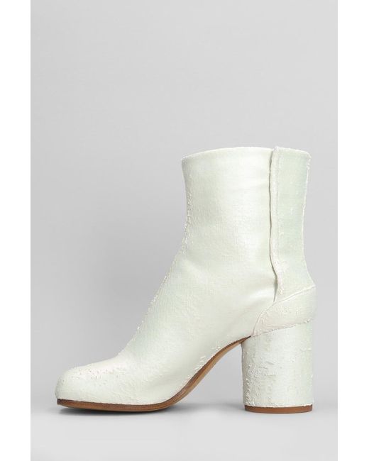 Maison Margiela White Tabi High Heels Ankle Boots