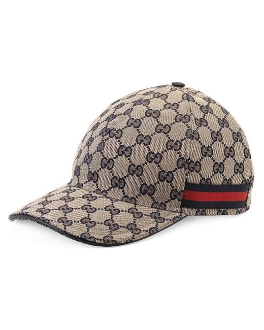 Gucci Multicolor Canvas Baseball Cap for men