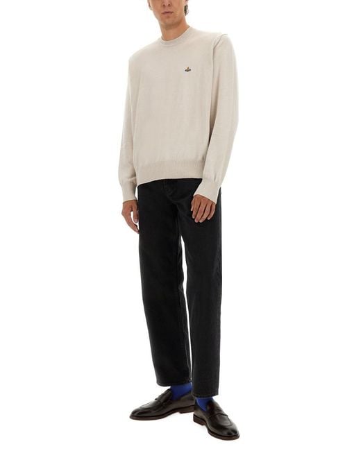 Vivienne Westwood Natural Alex" Jersey With Logo for men