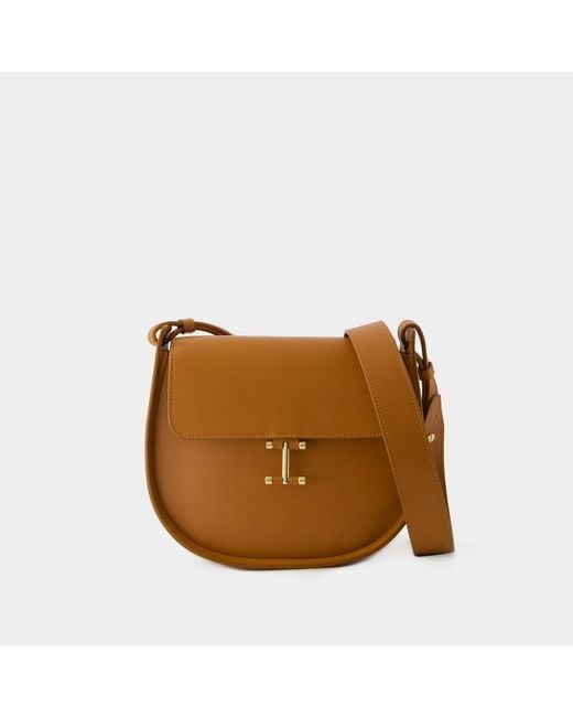 Ines De La Fressange Paris Brown Senda Shoulder Bag