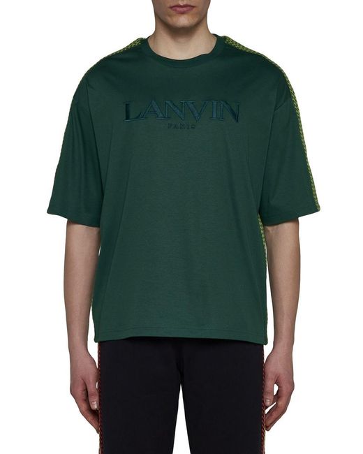 Lanvin Green T-shirts And Polos for men