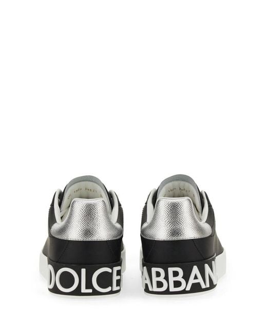 Dolce & Gabbana Black Portofino Sneaker