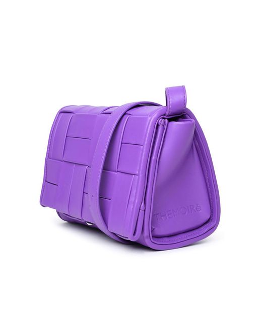 THEMOIRÈ 'feronia' Purple Vegan Leather Crossbody Bag