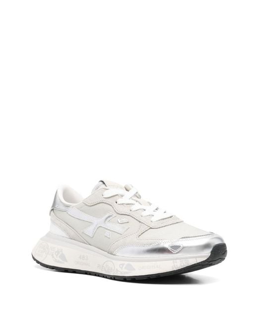 Premiata Black Lace-Up Chunky Sneakers