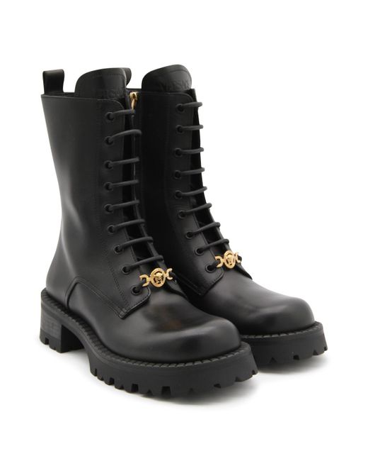 Versace Black Vagabond Boots