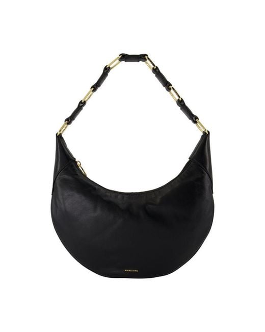 Anine Bing Black Kate Hobo Bag