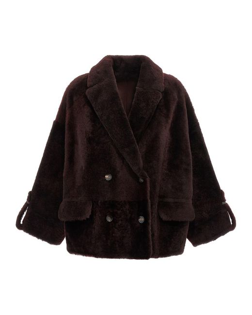 Brunello Cucinelli Black Reversible Fur Jacket