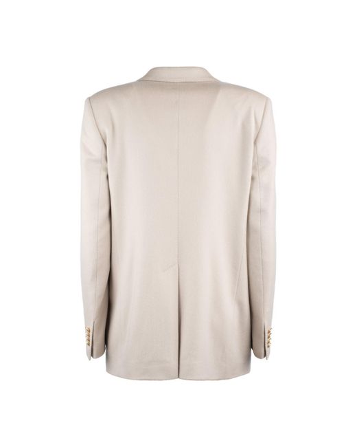 Tagliatore Natural Double-Breasted Cashmere Jacket