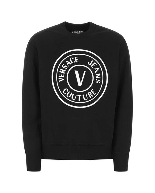 Versace Black Versace Jeans Sweatshirts for men