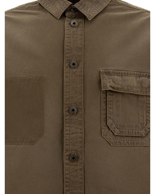 Loewe Green Cotton Overshirt Jacket for men
