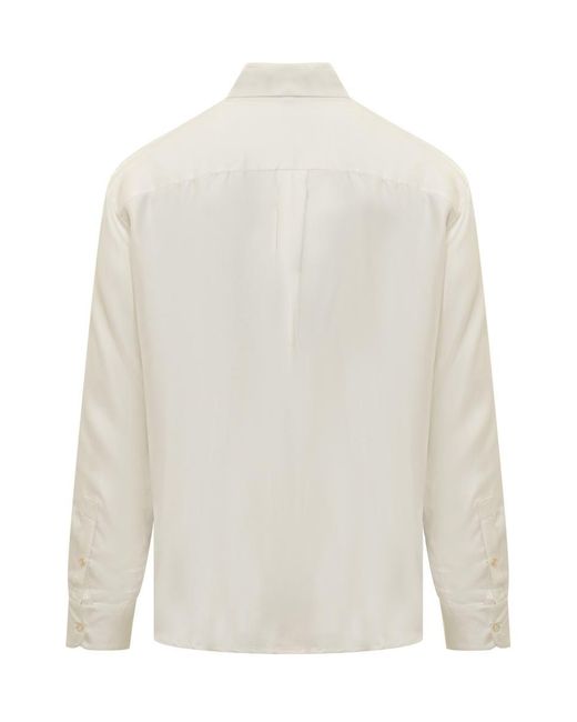 Pierre Louis Mascia Gray Pierre Louis Mascia Silk Shirt for men