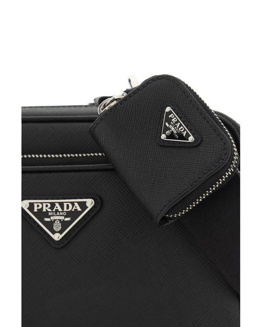 Prada Black Shoulder Bag for men