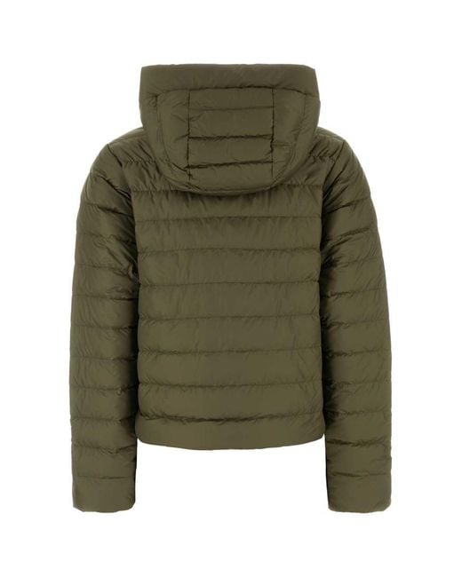 Woolrich Green Army Polyester Down Jacket