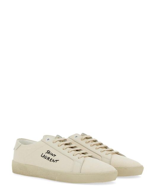 Saint Laurent White Sl06 Signa Sneakers for men