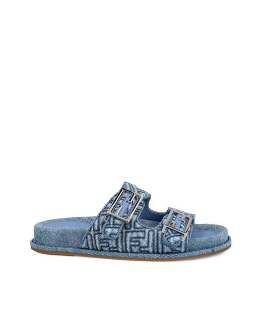 Fendi Blue Sandals