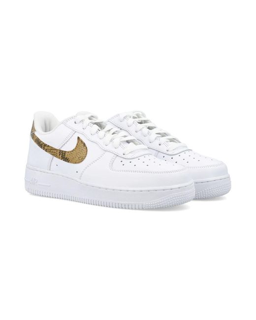 Nike White Air Force 1 Low Retro Prm Sneakers for men