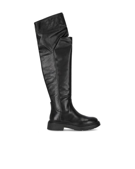 Ash Black Maxim Over-The-Knee Boot