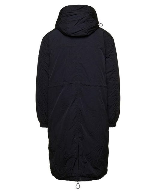 Tatras Blue Rengo' Hooded Parka Jacket With Logo Patch In Nylon for men