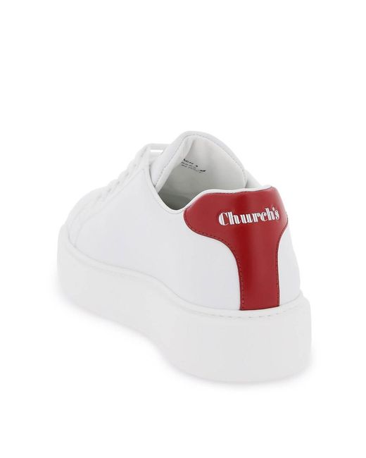 Church's White Leather Sneakers