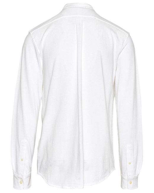 Polo Ralph Lauren White Cotton Sweater for men