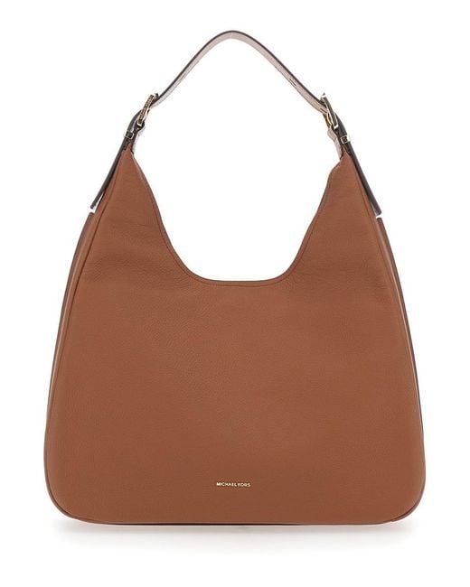 Michael Kors Brown Nolita Lg Hobo Shldr