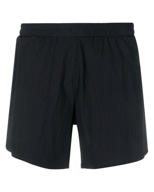 Y-3 Black Logo-print Elasticated-waist Shorts for men