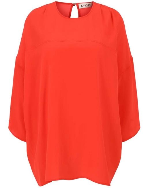 Lanvin Red Round Neck Clothing