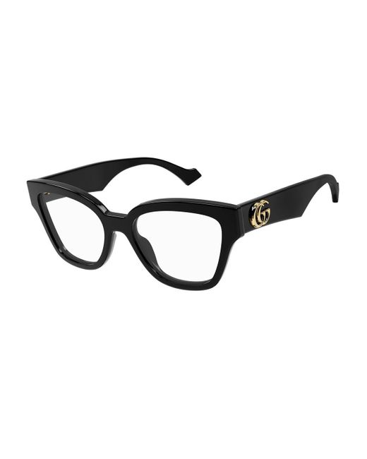 Gucci Black GG1424O Linea GG Logo Eyeglasses
