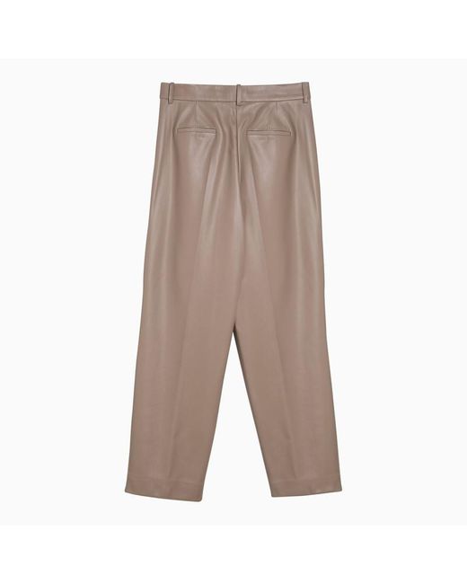 Calvin Klein Brown Leatherette Trousers