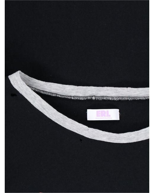 ERL Black Long Sleeve T-shirt for men