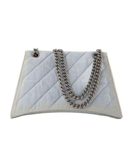 Balenciaga Gray Hobo Crush M Bag
