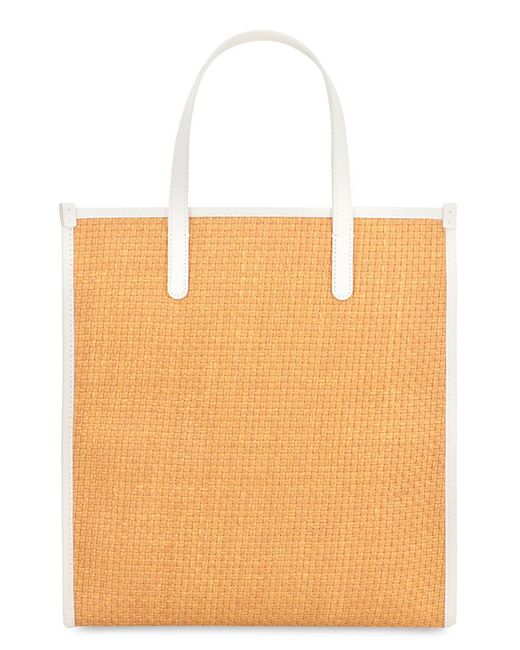Dolce & Gabbana Orange Raffia Tote Bag