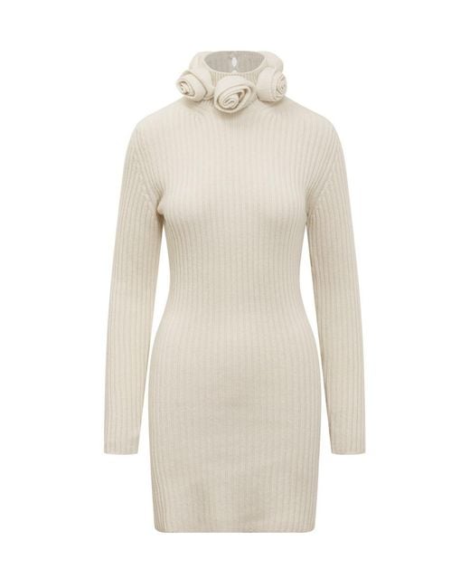 Blumarine White Knitted Dress