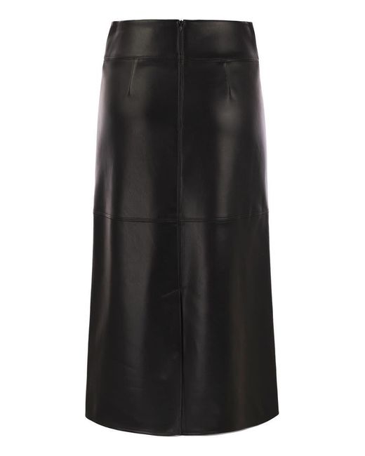 Max Mara Black Rimini - Coated Fabric Skirt