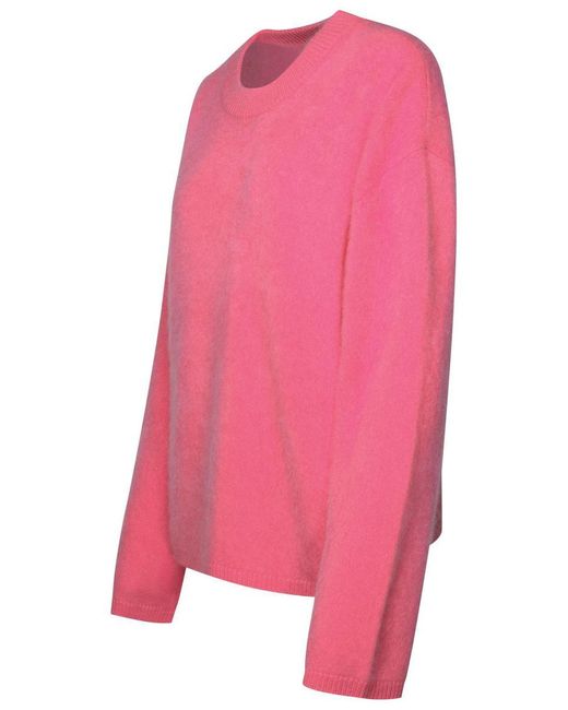 Lisa Yang Pink Bright 'Natalia' Cashmere Sweater