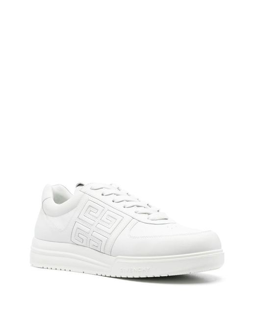 Givenchy White 4g Low Sneakers for men