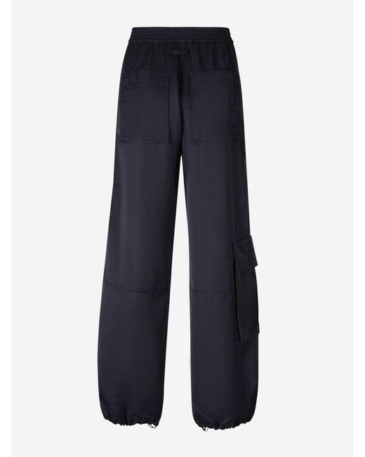 Dorothee Schumacher Blue Papertouch Ease Pants