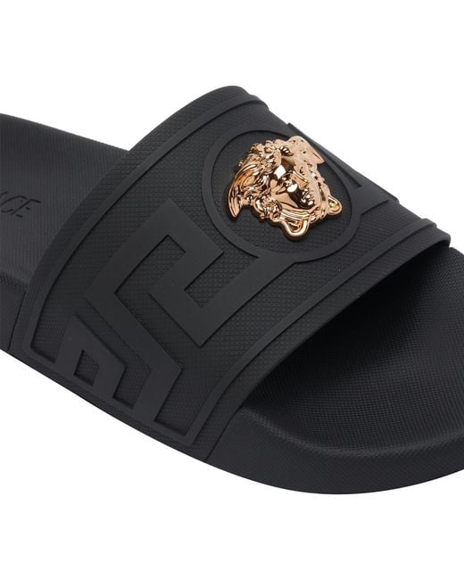 Versace Black Sandals for men