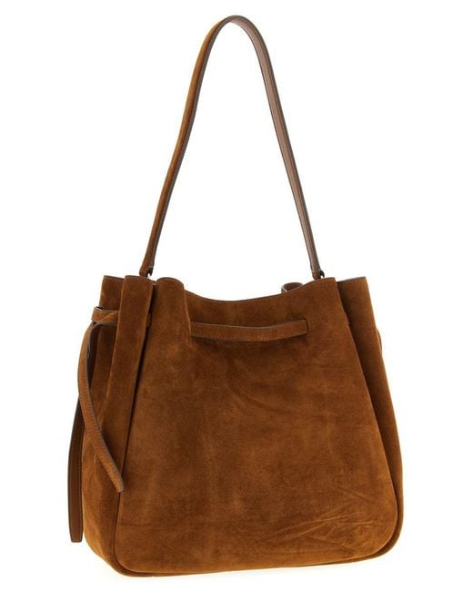 Tory Burch Brown 'Romy' Bucket Bag