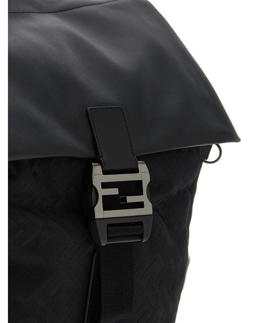 Fendi Black ' Flux' Backpack for men