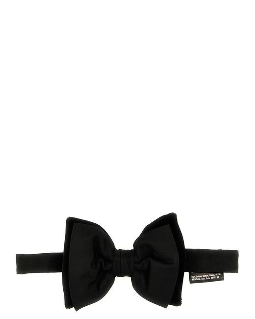 DSquared² Black Satin And Velvet Bow Tie for men
