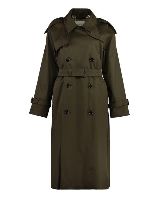 Burberry Green Trench Castleford Long Juniper Colour