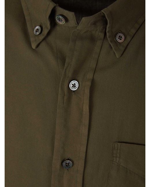 Tom Ford Green Slim Cashmere Shirt for men