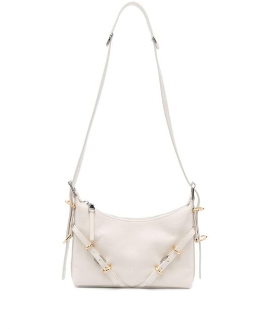 Givenchy White Voyou Mini Leather Shoulder Bag
