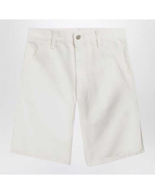 Carhartt White Single Knee Short Wax Coloured for men